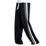 YYDGH Mens Pants Casual Sweatpants Color Block Baggy Loose Fit Drawstring Sports Active Straight Leg Pants Lightweight Trousers with Pockets