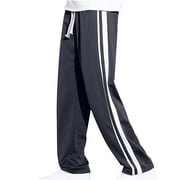 YYDGH Mens Pants Casual Sweatpants Color Block Baggy Loose Fit Drawstring Sports Active Straight Leg Pants Lightweight Trousers with Pockets