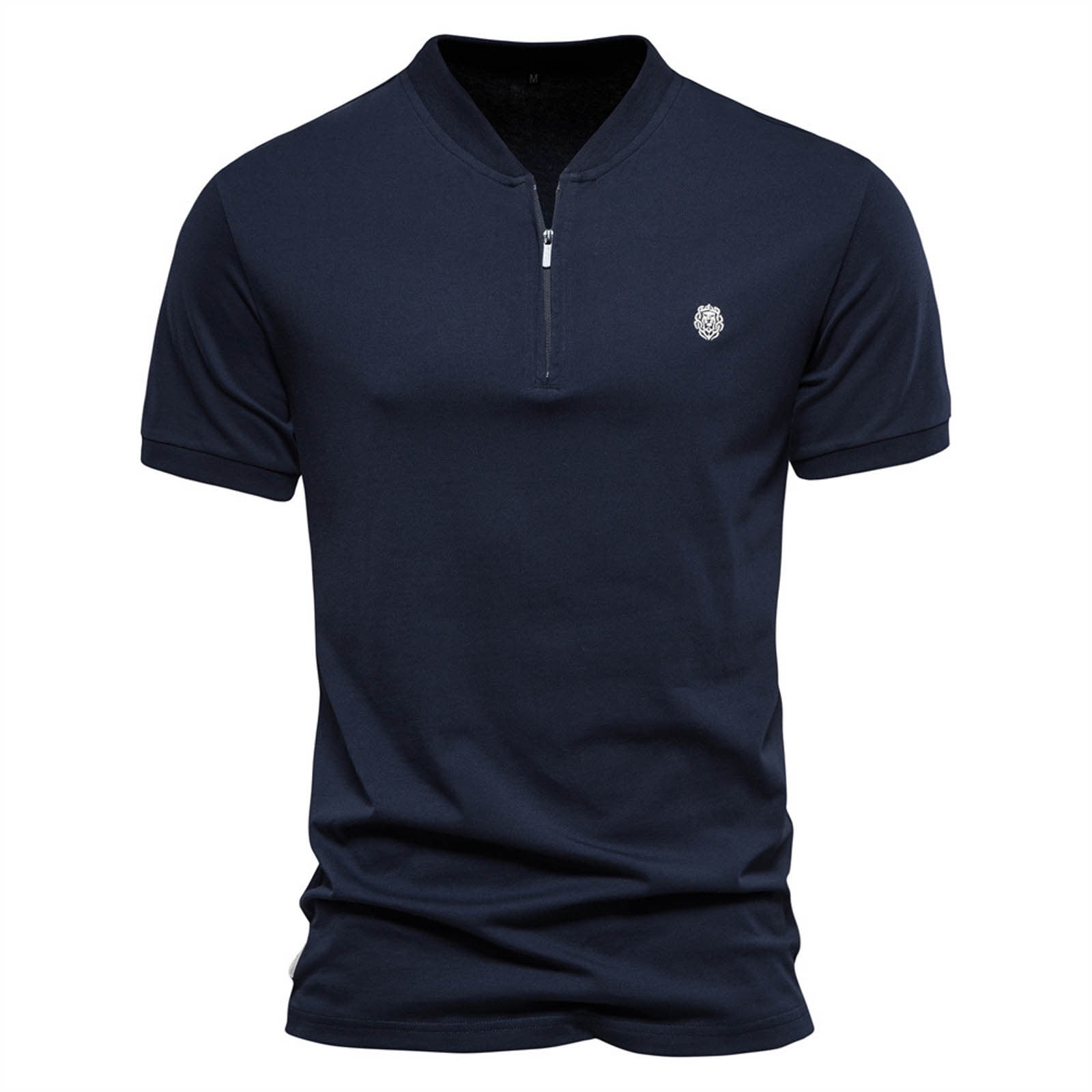 mock neck polo shirt