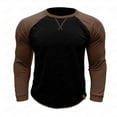 thumbnail image 1 of YYDGH Men's Sweatshirt Classic Slim Athletic Fit Long Sleeve Shirts Active Running Tshirts Hiking Baseball Raglan Shirts, 1 of 5