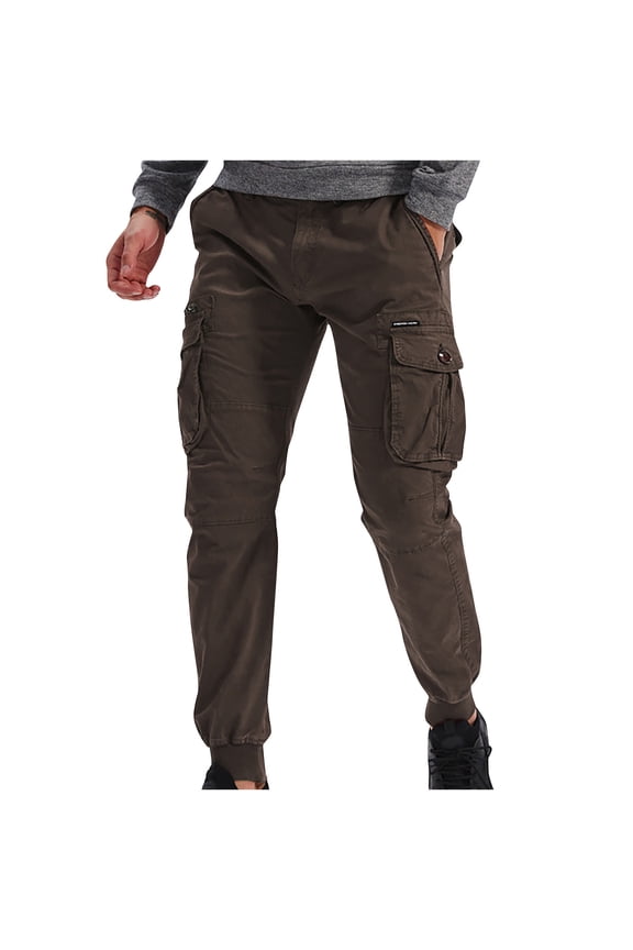 Men's Tactical Pants Ripstop Jogger Cargo Pants Travel Hiking Tactic Trousers with Multiple Pockets