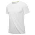 thumbnail image 1 of YYDGH Men's Workout Athletic Shirts Quick Dry Short Sleeve T-Shirts Crew Neck Running Tops White XXXL, 1 of 4