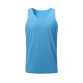 thumbnail image 1 of YYDGH Men's Workout Sleeveless Shirts Quick Dry Moisture Wicking Tees Swim Beach Muscle Tank Tops Gym Running Athletic Outdoor Vests Blue L, 1 of 5