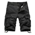 thumbnail image 1 of YYDGH Mens Cargo Shorts Multi Pockets Twill Cotton Cargo Short for Men Casual Summer Relaxed Fit Outdoor Short with Zipper Button Dark Gray XL, 1 of 3