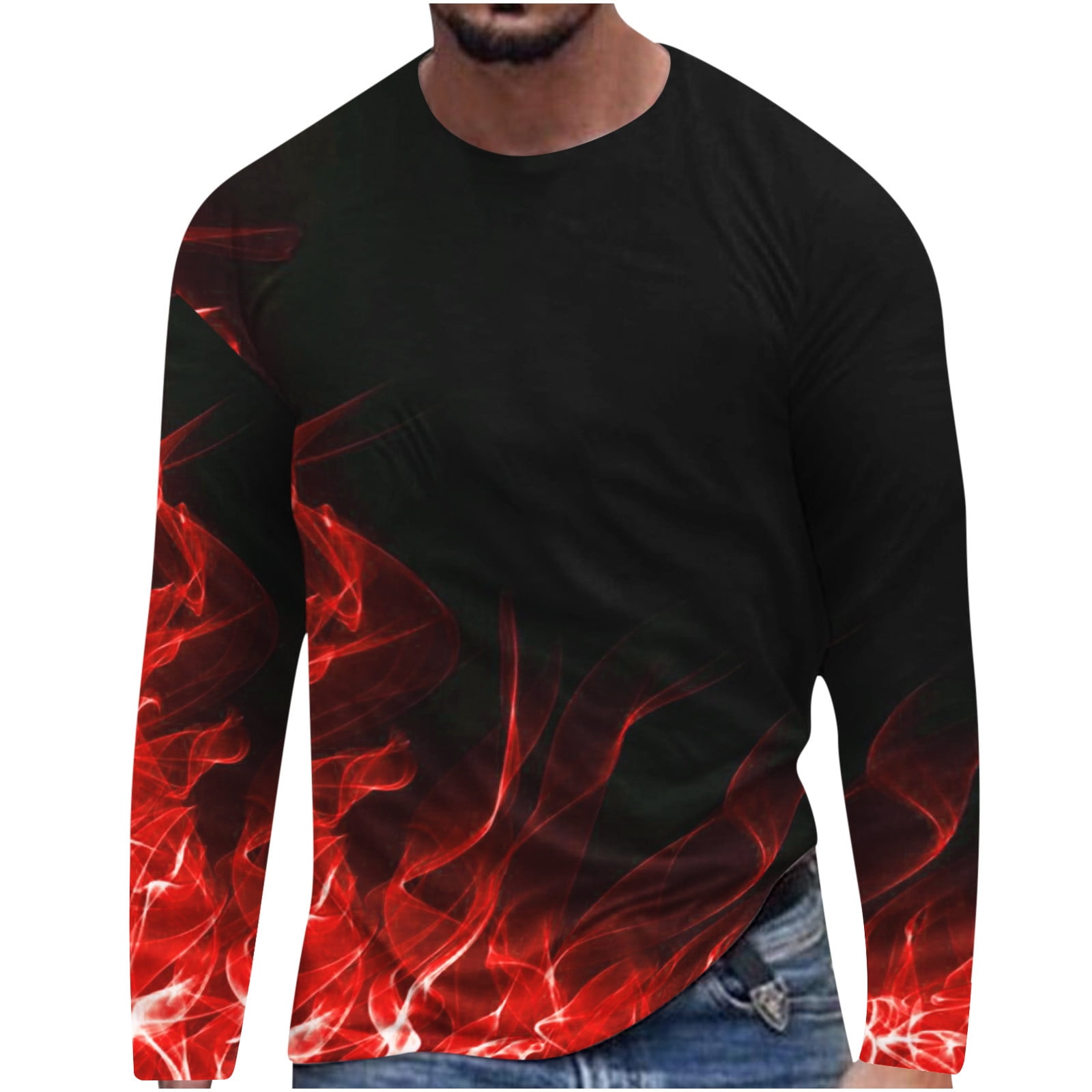 Plus size flame store shirt