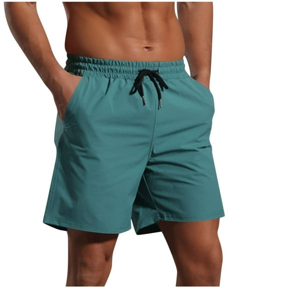 YYDGH Mens Swim Trunks Quick Dry Mesh Lining Athletic Casual Swimwear Shorts with Zipper Pockets