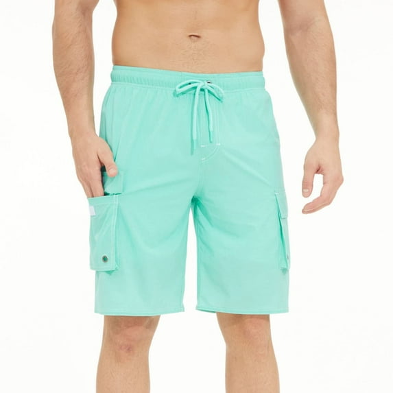 YYDGH Mens Swim Trunks Quick Dry Stretch Swim Shorts Mesh Lining Bathing Suits Swimwear Beach Shorts with Pockets