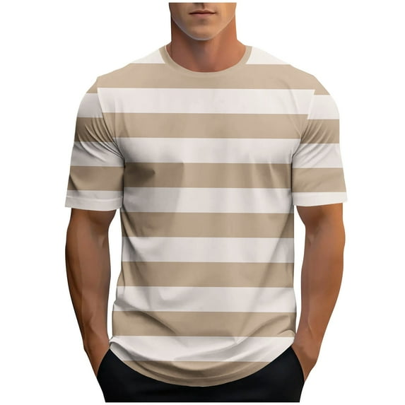 YYDGH Mens T Shirts Short Sleeve Crew Neck Tops Casual Gradient Color Sports Fitness Workout Basic Tees