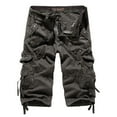 thumbnail image 1 of YYDGH Outdoor Twill Cargo Shorts for Men Casual Summer Lightweight Shorts Relaxed Stretchy Multi-Pocket Shorts Dark Gray XL, 1 of 5