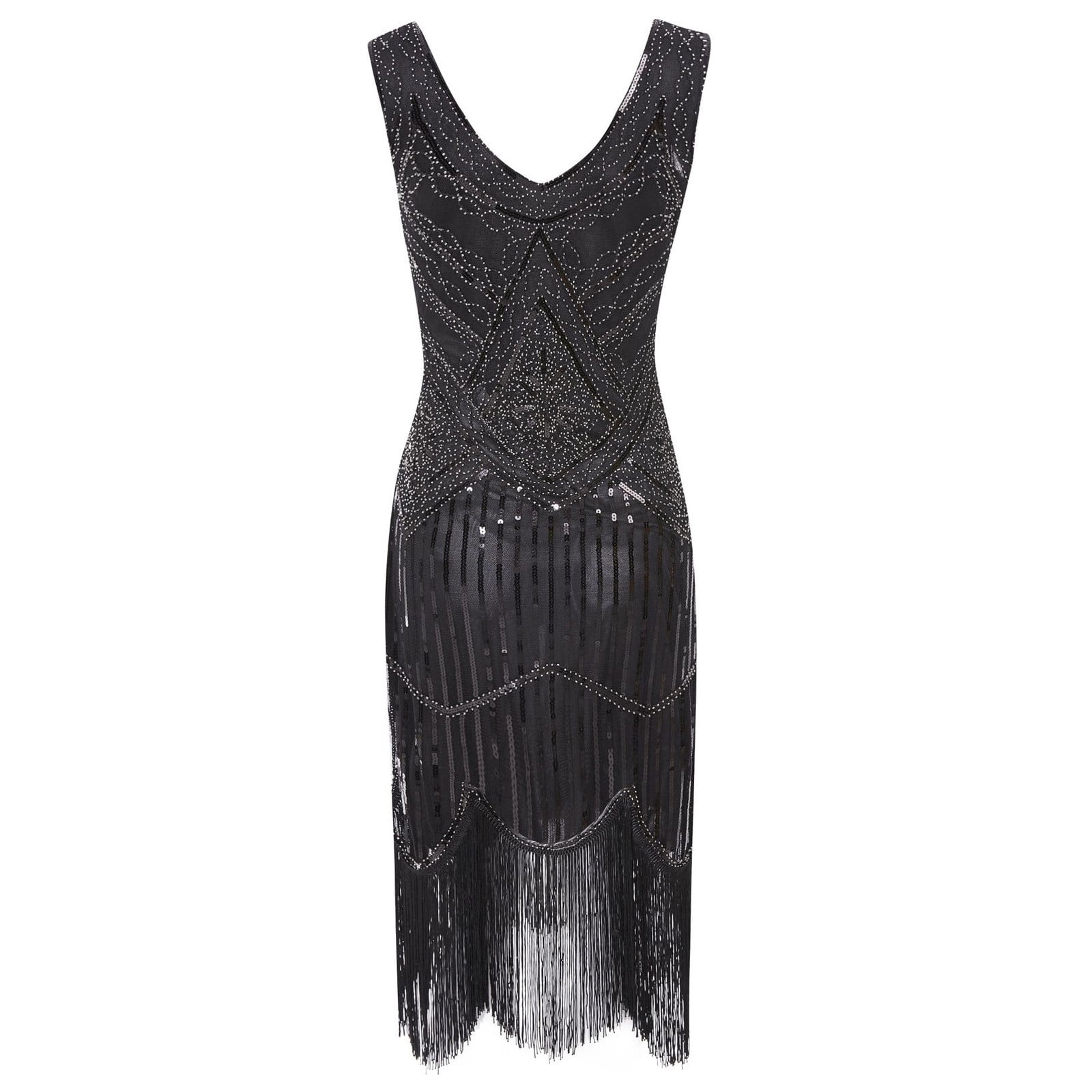 open lace back dress Amazon.com: Black And White Formal Dress