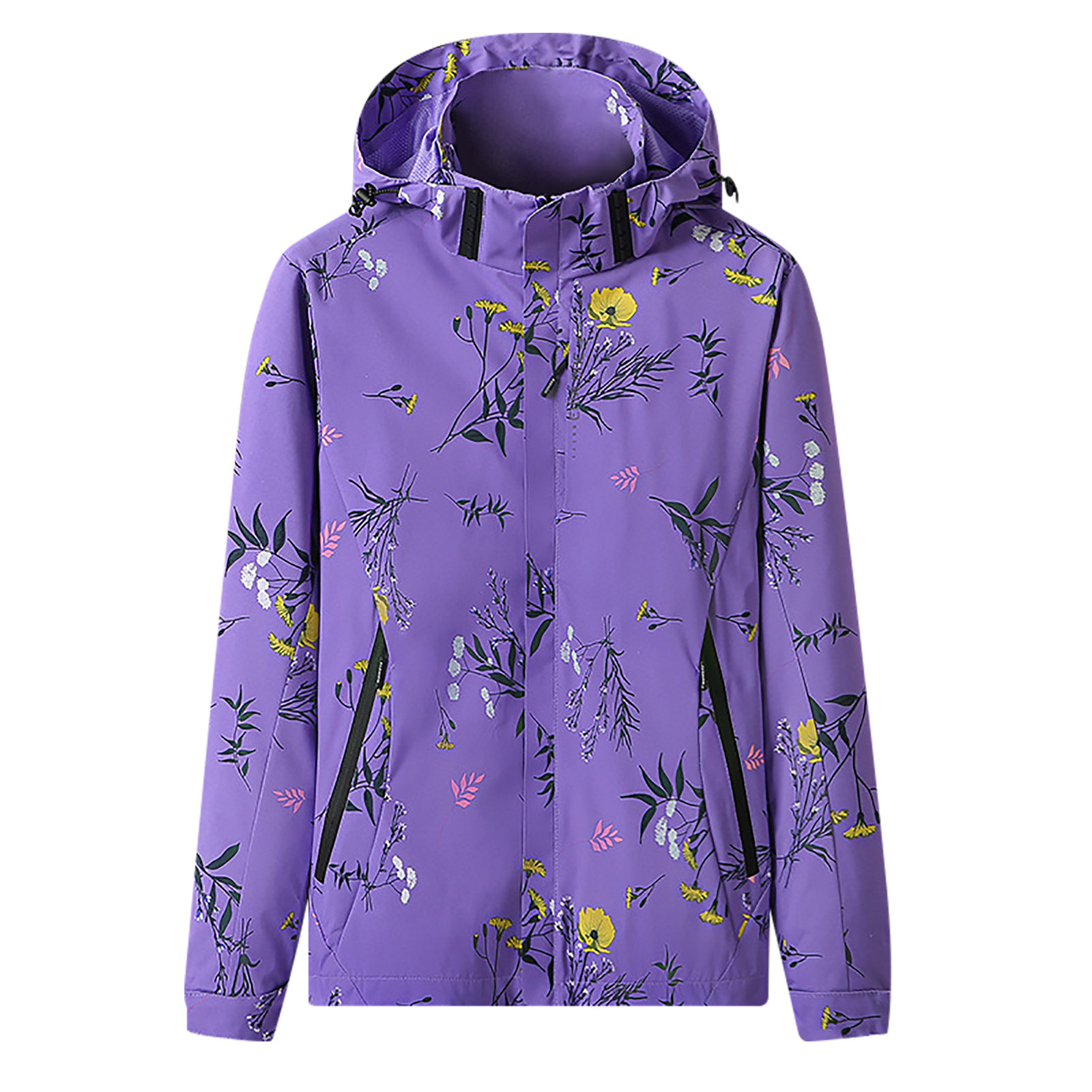 YYDGH Raincoats for Women Zip Up Lightweight Waterproof Rain Coat