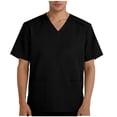 thumbnail image 1 of YYDGH Scrub Shirts for Men Short Sleeve V-Neck Nursing Scrubs Tops with Pockets Soft Comfy Worker Uniform Tees, 1 of 6