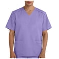 thumbnail image 1 of YYDGH Scrub Shirts for Men Short Sleeve V-Neck Nursing Scrubs Tops with Pockets Soft Comfy Worker Uniform Tees, 1 of 6