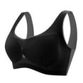 thumbnail image 1 of YYDGH Seamless Bras for Women Wireless Bra Lightly No-Underwire Design Low-Impact Sports Bras Comfy Daily Bra Black XL, 1 of 5