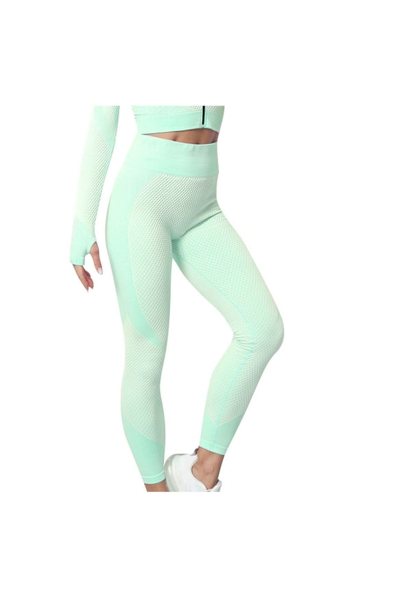 Shapewear Leggings for Women Seamless High Waisted Legging Tights Butt Lifting Workout Yogs Pants Mint Green S