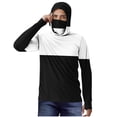 thumbnail image 1 of YYDGH Sun Protection Shirts for Men with Mask UPF 50 Rash Guards Cooling Hoodies Lightweight Long Sleeve Fishing Blouses Black XXL, 1 of 4