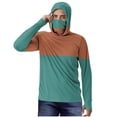 thumbnail image 1 of YYDGH Sun Protection Shirts for Men with Mask UPF 50 Rash Guards Cooling Hoodies Lightweight Long Sleeve Fishing Blouses Orange M, 1 of 4