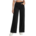 thumbnail image 1 of YYDGH Wide Leg Jeans Woman High Waisted Baggy Denim Pants Stretchy Pull On Casual Loose Trousers with Pockets, 1 of 5