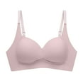 thumbnail image 1 of YYDGH Wireless Push Up Bra for Women Super Soft Wireless Lightly Lined Comfort Bras Pink 36C, 1 of 5