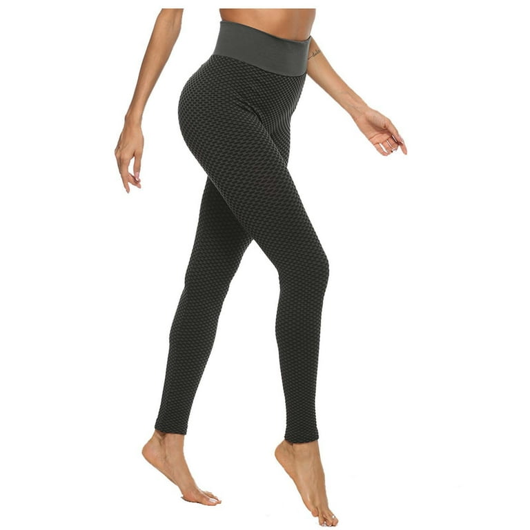 YYDGH Seamless Workout Leggings for Women Gym Yoga Pants Scrunch Butt Lift Leggings  High Waist Tummy Control Tights Black M 