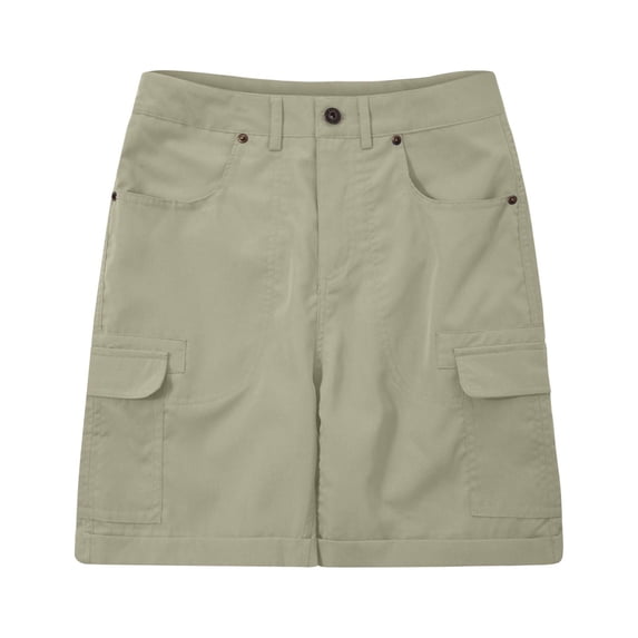 YYDGH Women's High Waist Hiking Cargo Shorts with Pockets Casual Summer Lightweight Quick Dry Golf Shorts Green S