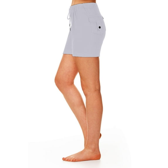 YYDGH Women's Hiking Cargo Shorts Quick Dry Lightweight Summer Shorts for Women Outdoor Travel Golf Active Shorts Gray 4XL