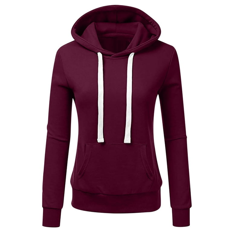 Womens Oversized Hoodies Plain Basics Pullover Hoodie Cute Sweatshirts  Light Weight Comfy Sweat Shirt Fall