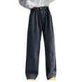 thumbnail image 1 of YYDGH Women's Jeans Regular Relaxed Fit Straight Leg High Waisted Trendy Vintage Boyfriend Juniors Mom Fit Jeans Gray M, 1 of 4