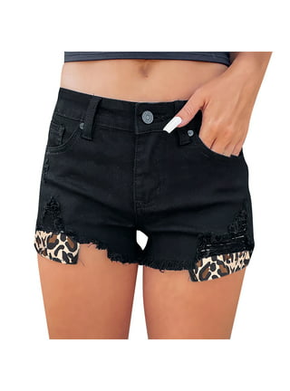 Leopard Jean Shorts