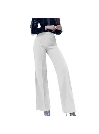 Zenana Women & Plus Super Stretch Banded Waist Pull-On Office Business  Dress Pants with Pockets
