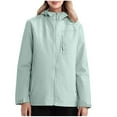 thumbnail image 1 of YYDGH Women's Rain Coat Windbreaker Waterproof Snow Ski Warm Winter Coat Hooded Windproof Insulated Snowboarding Jacket Mint Green L, 1 of 6
