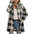 thumbnail image 1 of YYDGH Women's Sherpa Jacket Fuzzy Fleece Winter Coats Shackets for Women Fashion Casual Warm Teddy Coat, 1 of 6