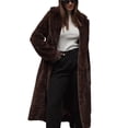 thumbnail image 1 of YYDGH Women's Winter Warm Long Coats Oversized Faux Fur Jackets Fuzzy Fleece Open Front Overcoat Outerwear, 1 of 6
