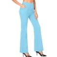 thumbnail image 1 of YYDGH Women's Yoga Dress Pants Stretchy Work Slacks Business Casual Straight Leg/Bootcut Pull on Trousers with Pockets, 1 of 9
