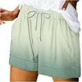 thumbnail image 1 of YYDGH Womens Elastic Waist Casual Drawstring Shorts Summer Beach Shorts Comfy Short Pants with Pockets Mint Green M, 1 of 5