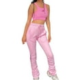 thumbnail image 1 of YYDGH Womens Fleece Drawstring Elastic Waist Sports Lounge Pants Baggy Sweatpants for Women with Pockets Pink XXL, 1 of 4