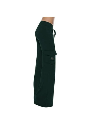 Yoga Pants with Pockets for Women Bootcut High Waist Workout Bootleg Pants  Tummy Control Cargo Wide Leg Flare Pants 