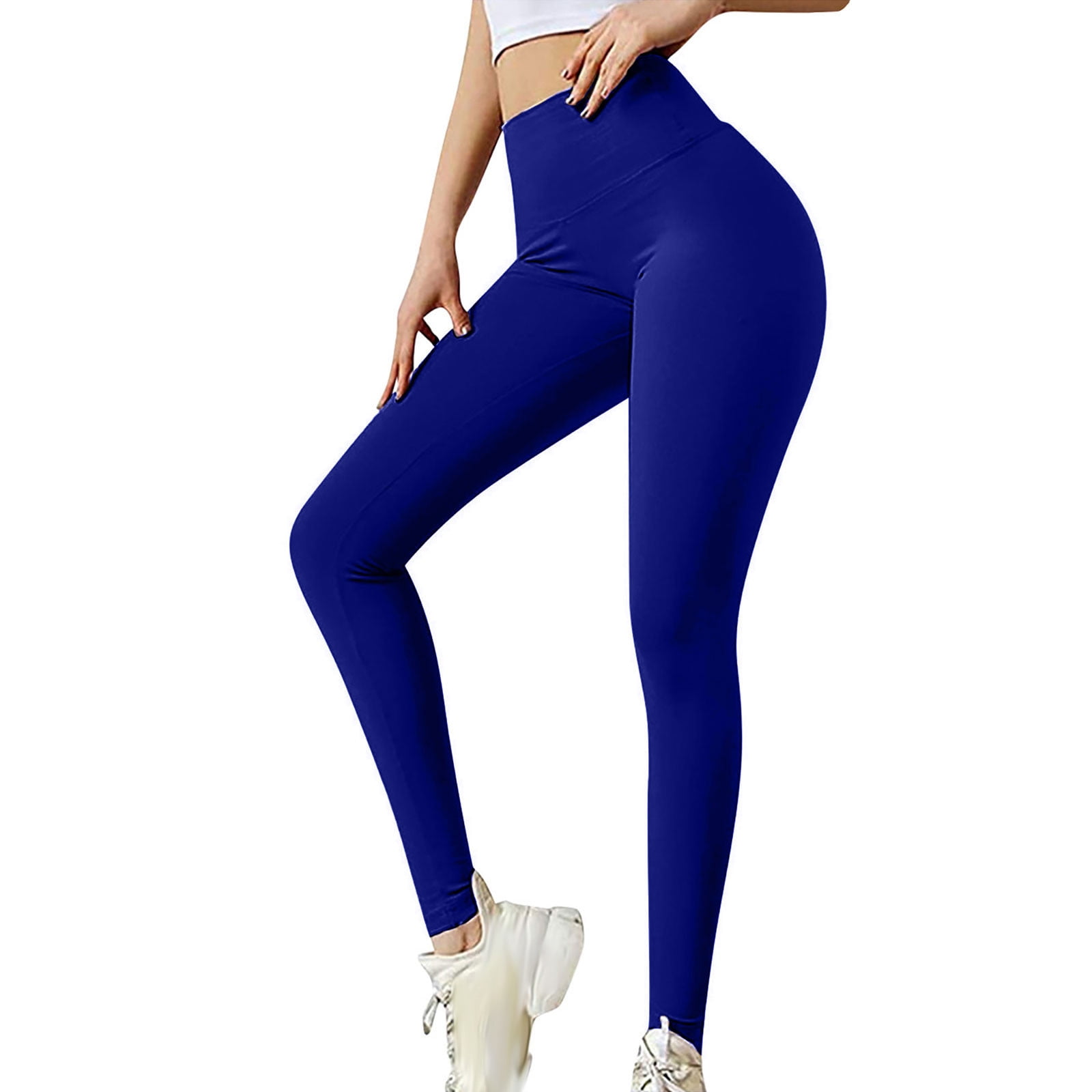 YYDGH Womens High Waisted Yoga Pants Bow-Knot Tie Workout Leggings Ruched  Butt Lifting Stretch Sport Running Tights Dark Blue XXL 