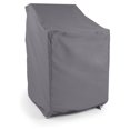 thumbnail image 1 of YYDSBNHH Stacking Chair Covers Outdoor - Water Resistant Polyester Patio Furniture Covers - 26W x 28D x 48H - UV Protection, Drawcord & Vents - Charcoal, 1 of 7