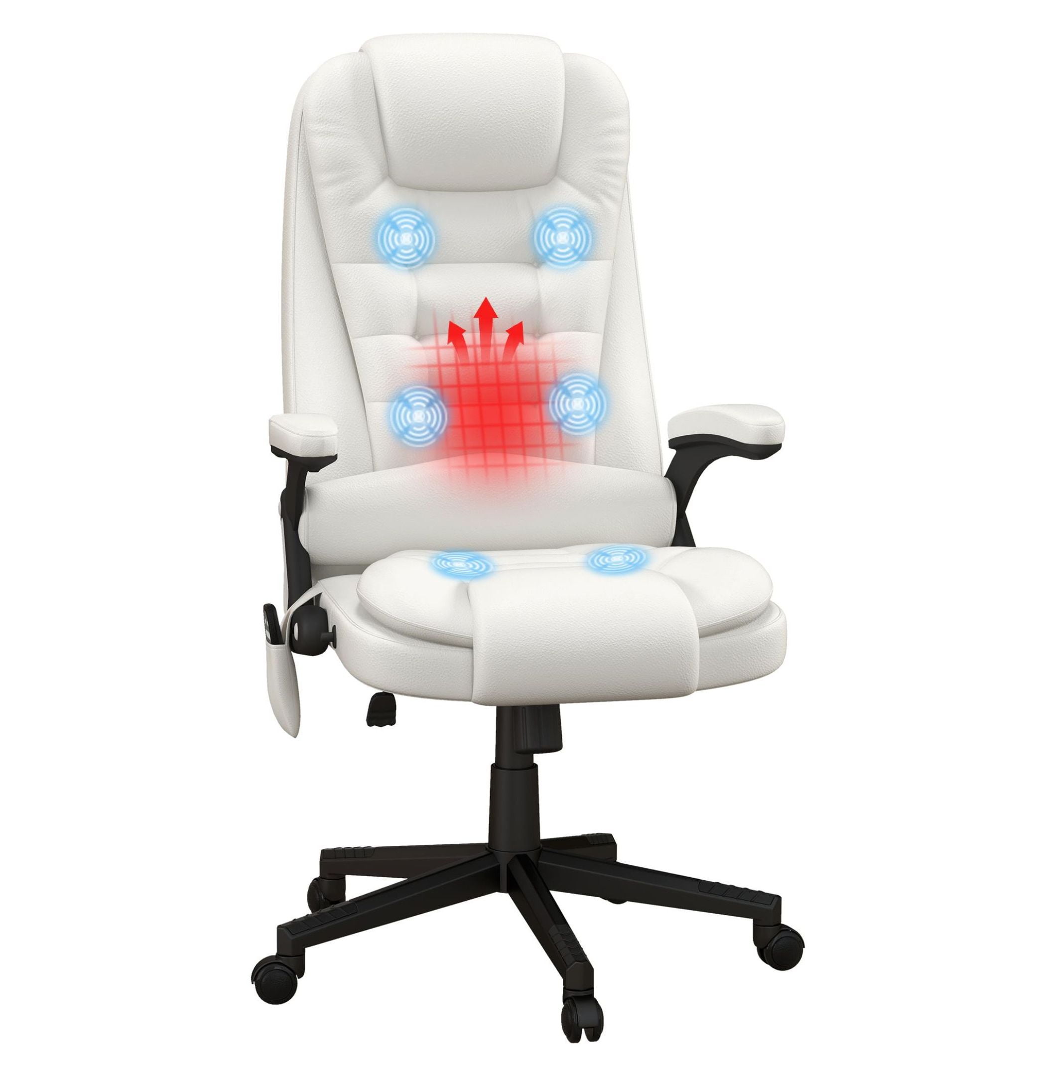 Heated Office Massage Chairs with Vibration and Recline Options