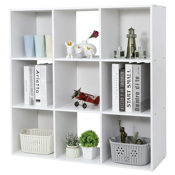 YYEAN 9/12 Cubes Bookshelf Closet Organizer Storage Shelves Shelf Cubes Save Space-9 Cube