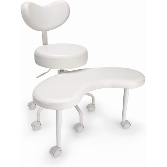 YYEAN Ergonomic Cross Legged Office Chair Meditation Chair with Lumbar, Style-Kneeling Chair/Stool, Leg Style-Straight, Style-Contemporary, IVORY