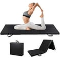 thumbnail image 1 of YYEAN Non-Slip Tri-Fold Gym Mat 6'x2'x2" with Handles - Folding Exercise Mat for Yoga, Stretching, MMA & Tumbling - Gymnastics Fitness Mat-black, 1 of 9