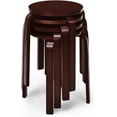thumbnail image 1 of YYEAN Stacking Stools Set of 4, Portable Bentwood Nesting Stools, 18 Inch School Chairs Flexible Seating for Students Adults Classroom Elementary Home Kitchen Dining Room Use Coffee, 1 of 7