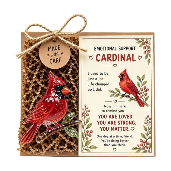 YYFJ Emotional Support Glass Animal Gift,Recycled Glass Pocket Hug with Encouragement Card for Desk Decor,7 Animal Styles Available (C)