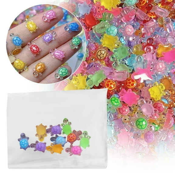 YYKihy 10 Pcs Turtles Tiny Turtle Toys Resin Animals Cute Turtle Resin Charms Figures For DIY Craft Garden Dollhouse Potted Plants Decorations