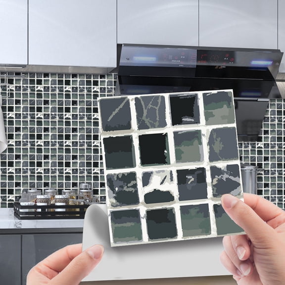 YYKihy 10pc 3D Crystal Tile Stickers DIY -Adhesive Wall Stickers 4inch