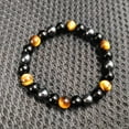 thumbnail image 1 of YYKihy 1PCS Anti Swelling Black Anklet For Men's Ankle Bracelet Adjustable Magnet Anklet Natural Stone Anklet, 1 of 3
