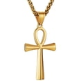 thumbnail image 1 of YYKihy 1pc Men's Stainless Steel Crosses Religious Pendant Necklace 22+2, 1 of 2