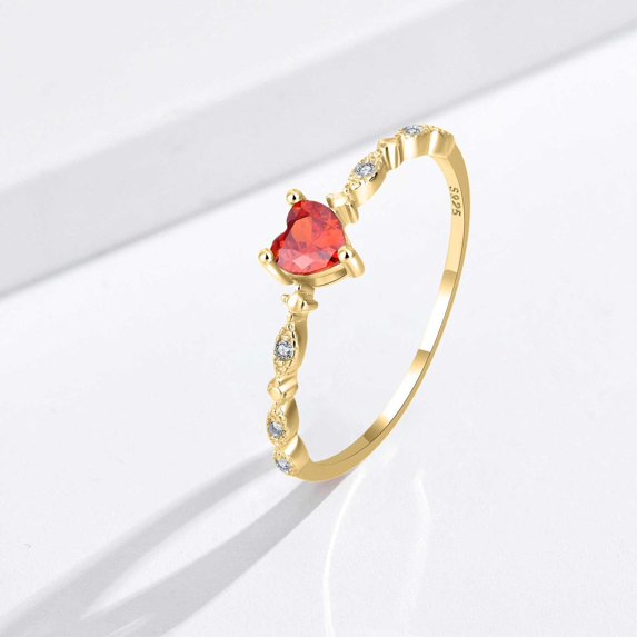YYKihy 2024 Love Ring Ring With Heart Set Diamond Zircon Ring